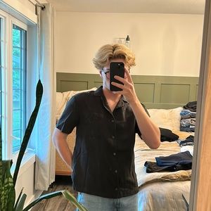 Linen Summer Gender Neutral Button Up Shirt